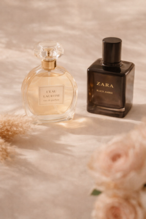 Best selling luxury perfume bottles displayed together, representing the most popular fragrances