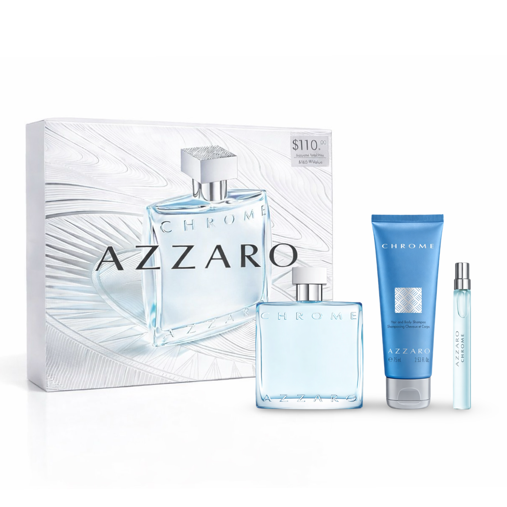 Gift Set Azzaro Chrome 3pcs